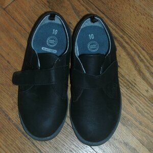Wonder Nation Black Oxford Uniform School Dress Shoes Memory Foam Toddler sz 10